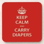 保静と運おむつ コースター (正面)