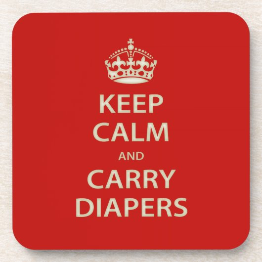 保静と運おむつ コースター (正面)