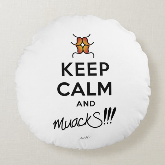 保静とmackS!!! ラウンドクッション (正面)