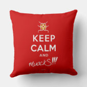 保静とmackS!!!赤(&H) クッション (裏面)