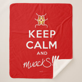 保静とmackS!!!赤(&H) シェルパブランケット