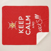 保静とmackS!!!赤(&H) シェルパブランケット (正面(横))