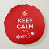 保静とmackS!!!赤(&H) ラウンドクッション (正面)