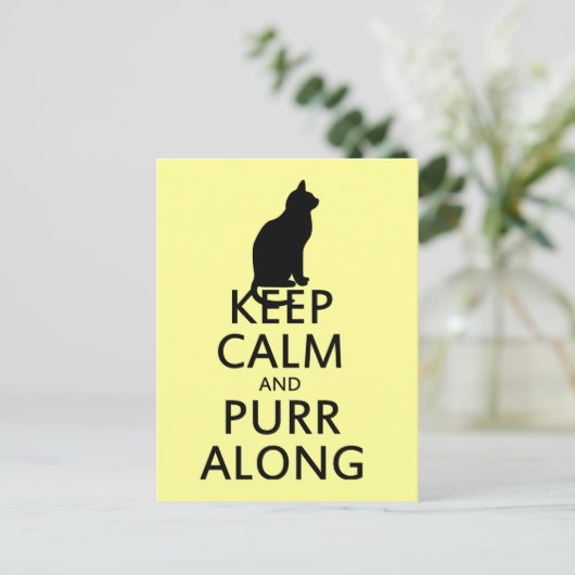 保静とPURR ポストカード (スタンド正面)