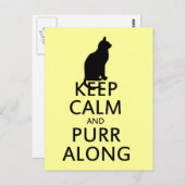 保静とPURR ポストカード (正面/裏面)