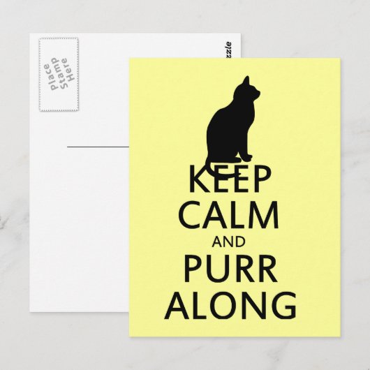 保静とPURR ポストカード (正面/裏面)