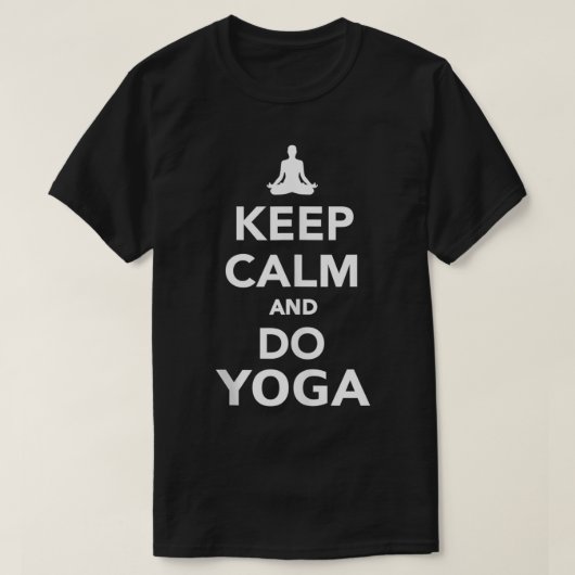 保静にヨガをする Tシャツ (デザイン正面)
