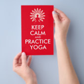 保静にヨガを練習 チラシ (ハンドル)