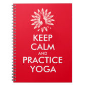 保静にヨガを練習 ノートブック (正面)