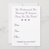 保静カスタムブライダル婚約招待状 招待状 (裏面)