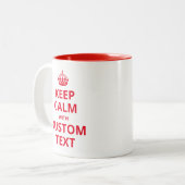 保静カスタム引用文テンプレートマググ ツートーンマグカップ (正面左)