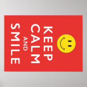 保静スマイル顔ポスター ポスター (正面)