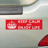 保静楽しむ命 バンパーステッカー (車上)