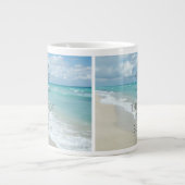 保静考えとビーチ ジャンボコーヒーマグカップ (正面)