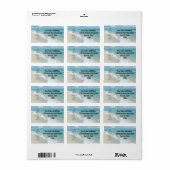 保静考えとビーチ ラベル (フルシート)