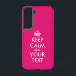 保静運とオンのミームカスタムピンク SAMSUNG GALAXY S22ケース<br><div class="desc">静保運とオンミームネオンピンクカスタムクサムスンギャラクシーS22ケース。自分の穏やかなパーソナライズされた保引用文を作る。ピンクまたはカスタム背景色。おもしろいテンプレートタイポグラフィとモダン王女の王冠とのデザイン。色は変更できる。</div>