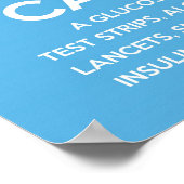 保静運...(糖尿病用品リスト!) ポスター (角)