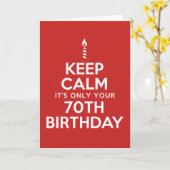 保静70誕生日(内空白の側) カード (黄色い花)