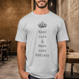 保静 – バクラバ – 灰色 Tシャツ