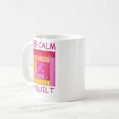 保静・掛け金のログカラフルキャビン・ブロック コーヒーマグカップ (正面左)