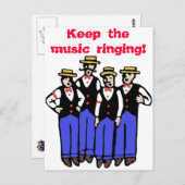 保音楽が鳴る! ポストカード (正面/裏面)