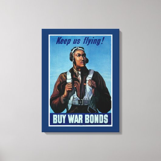 保飛んでいるよ！トスカージー航空兵 キャンバスプリント (正面)