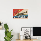 保飛んでいる中爆撃機 ポスター (ホームオフィス)