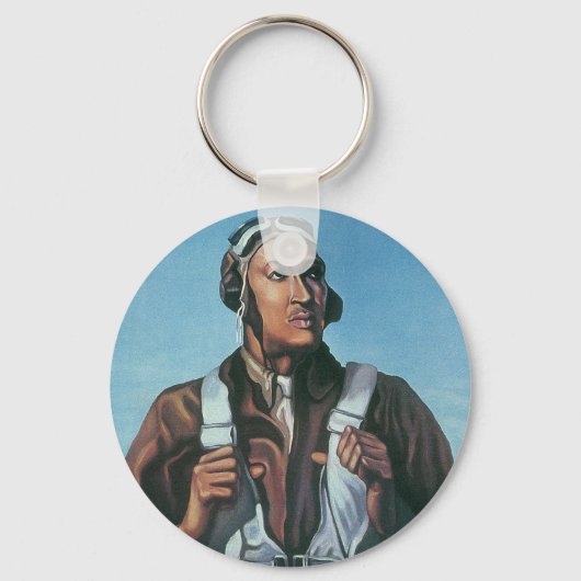 保飛んでいる~Tuskeege Airman キーホルダー (正面)