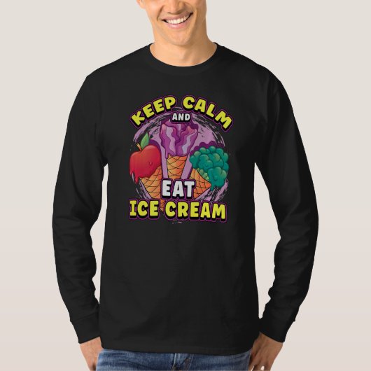 保食べアイスクリーム Tシャツ (正面)