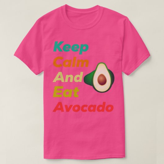 保食べアボカドS Tシャツ (デザイン正面)