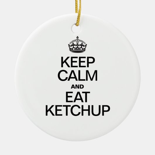 保食べケチャップ セラミックオーナメント (正面)