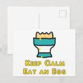 保食べ卵を冷ます ポストカード (正面/裏面)