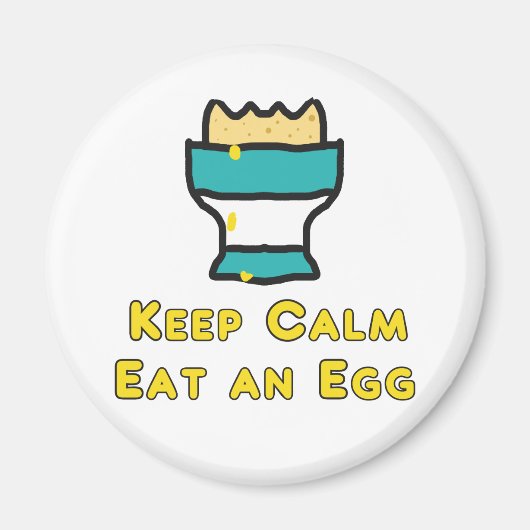 保食べ卵を冷ます マグネット (正面)