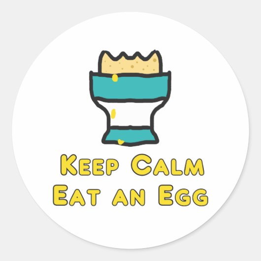 保食べ卵を冷ます ラウンドシール (正面)