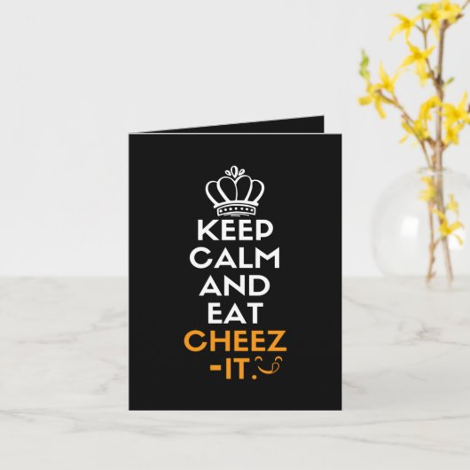 保食べ笑う カード (黄色い花)