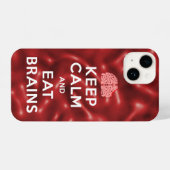 保食べ脳 iPhoneケース (裏面横)