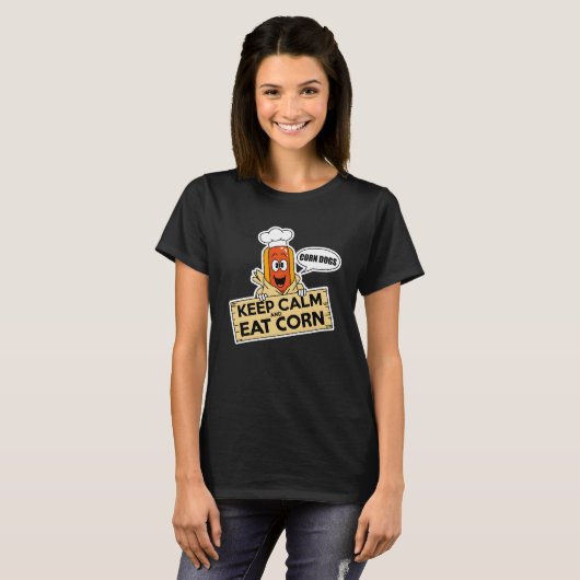 保食べ麦 Tシャツ (正面フル)
