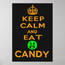 保食べCalm And Candy Halloween Poster