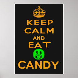 保食べCalm And Candy Halloween Poster ポスター