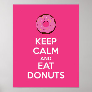保食べCalm and Donutsポスタープリント ポスター