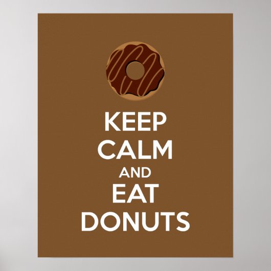 保食べCalm and Donutsポスタープリント ポスター (正面)