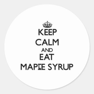 保食べMaple Syrup ラウンドシール