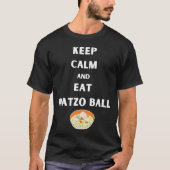 保食べMatzoボールパソおもしろいーバー Tシャツ (正面)
