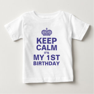 保1歳の男の赤ちゃん ベビーTシャツ