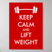 保・リフト用のウエイトポスター ポスター (正面)