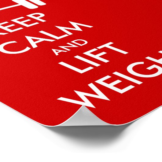 保・リフト用のウエイトポスター ポスター (角)