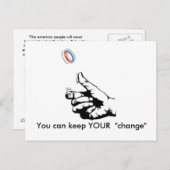 保「変保更」は、 ポストカード (正面/裏面)