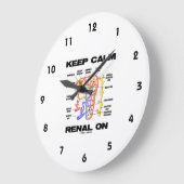 保(腎臓ネフロン) ラウンド壁時計 (傾斜)