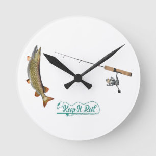 ****保 IT REEL FISHERMAN's***時計 ラウンド壁時計