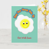 保 Your Sunny Side Up  Egg Graphic カード (黄色い花)